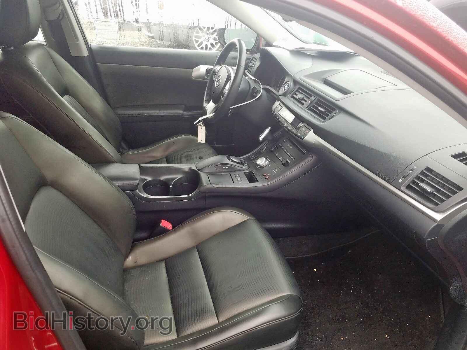 2012 LEXUS CT 200 - VIN: JTHKD5BH3C2117530 - Фото 5