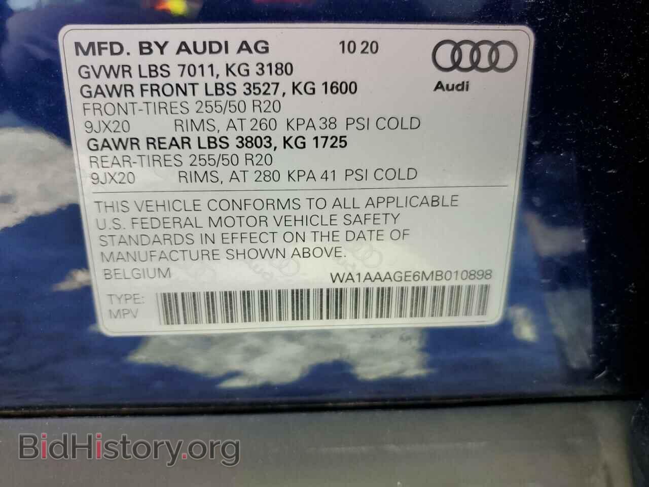 2021 AUDI E-TRON - VIN: WA1AAAGE6MB010898 - Photo 13