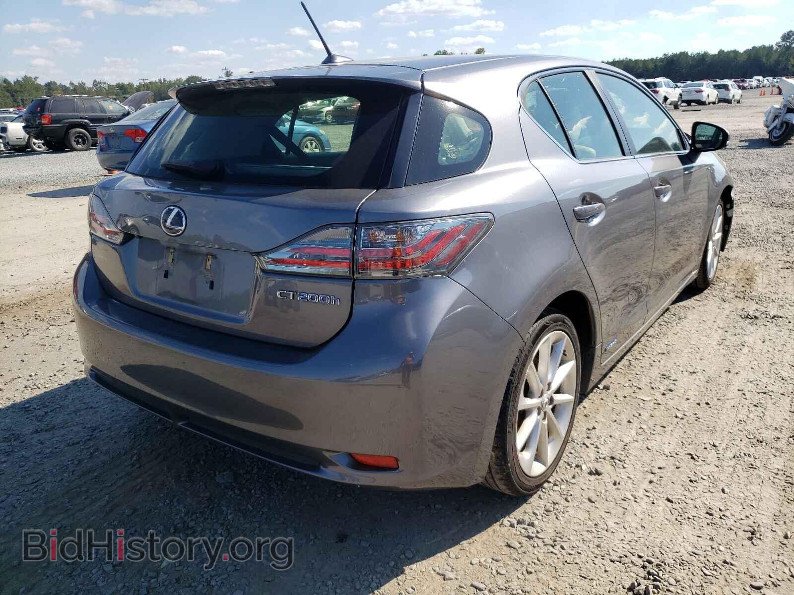 2012 LEXUS CT 200 - VIN: JTHKD5BH9C2089989 - Фото 4