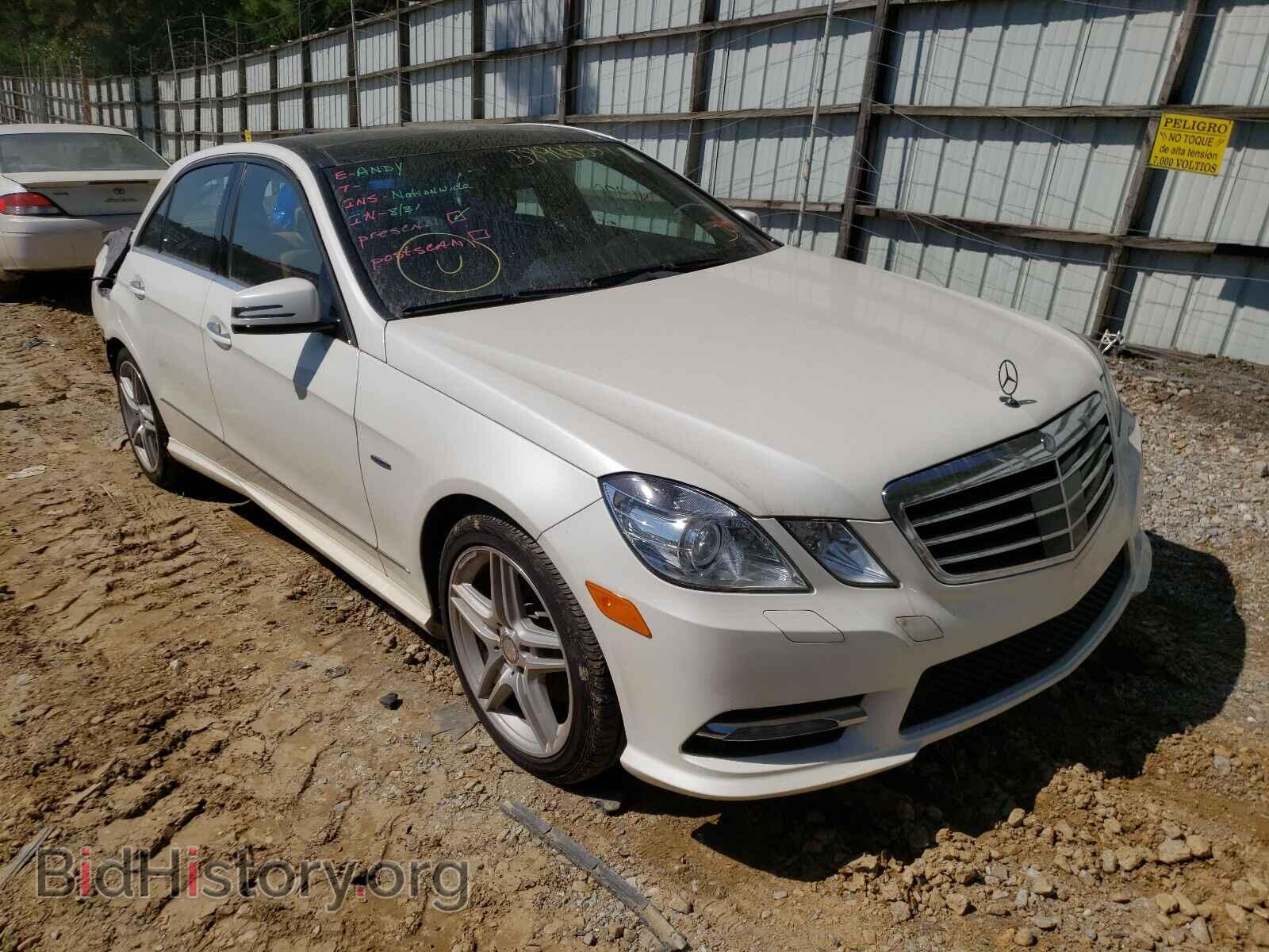 Photo WDDHF8JB2CA622572 - MERCEDES-BENZ E-CLASS 2012