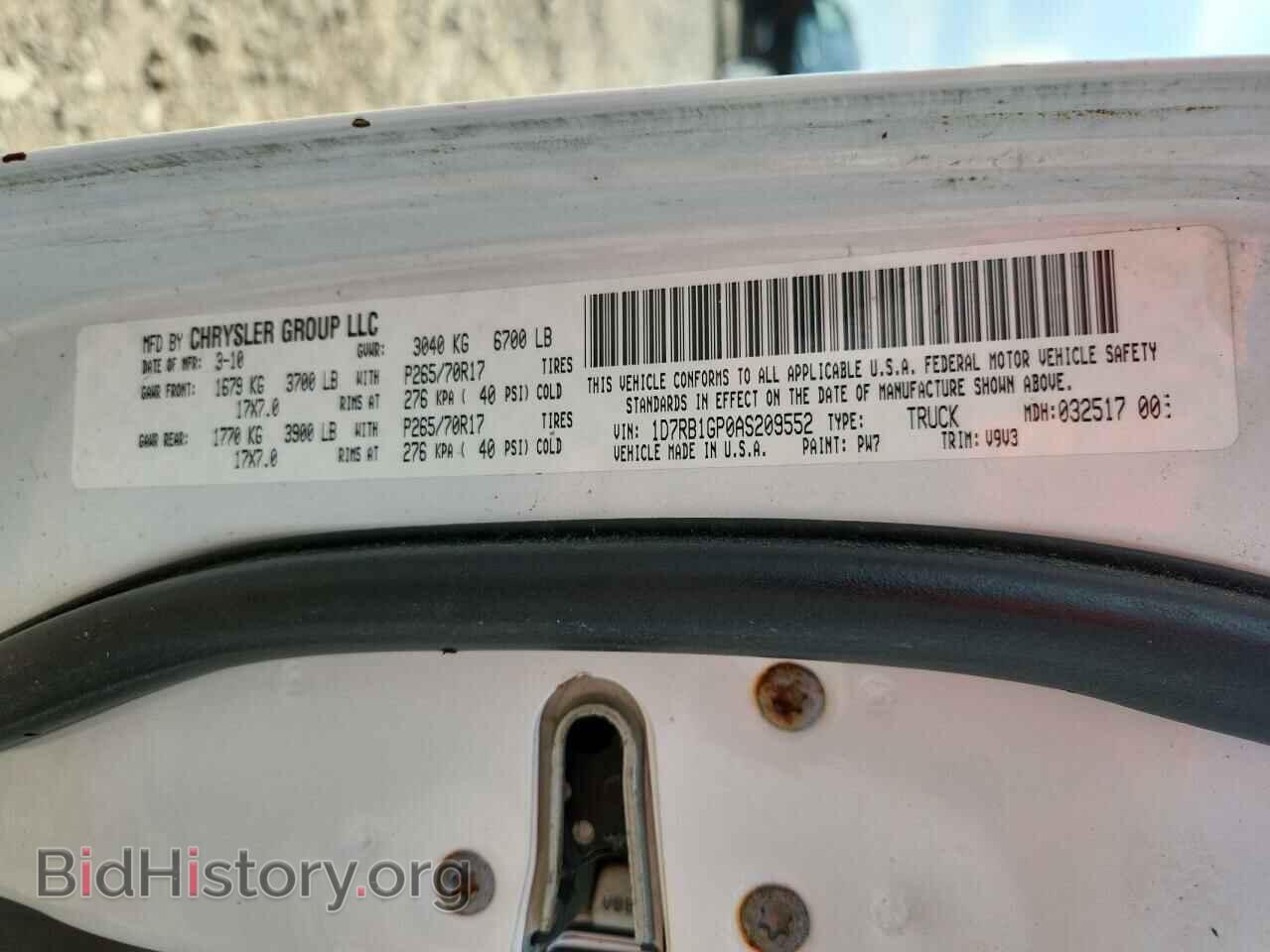 2010 DODGE All Models - VIN: 1D7RB1GP0AS209552 - Photo 12