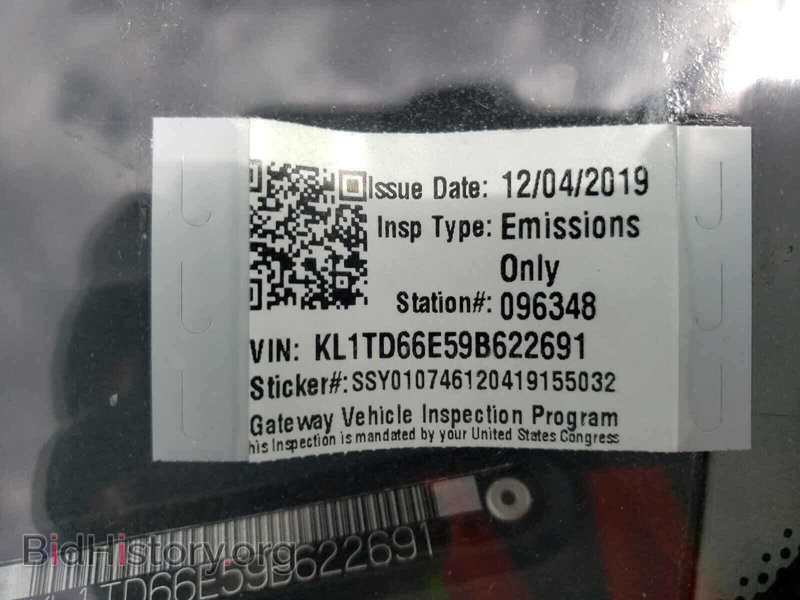 2009 CHEVROLET AVEO - VIN: KL1TD66E59B622691 - Фото 10