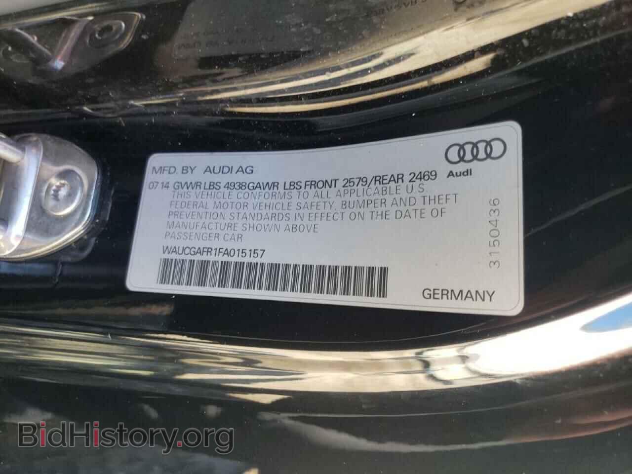 2015 AUDI S5/RS5 - VIN: WAUCGAFR1FA015157 - Фото 10