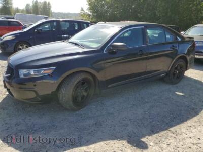 2015 Ford TAURUS Police Interceptor, black — VIN 1FAHP2MK8FG124321, Copart