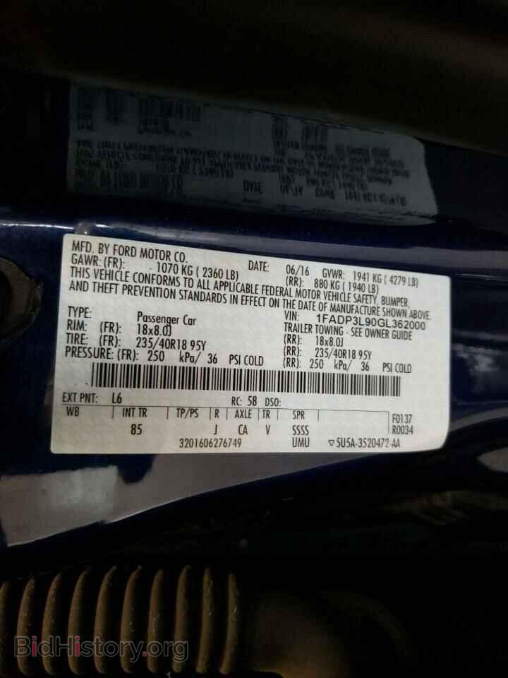 2016 FORD FOCUS - VIN: 1FADP3L90GL362000 - Photo 10
