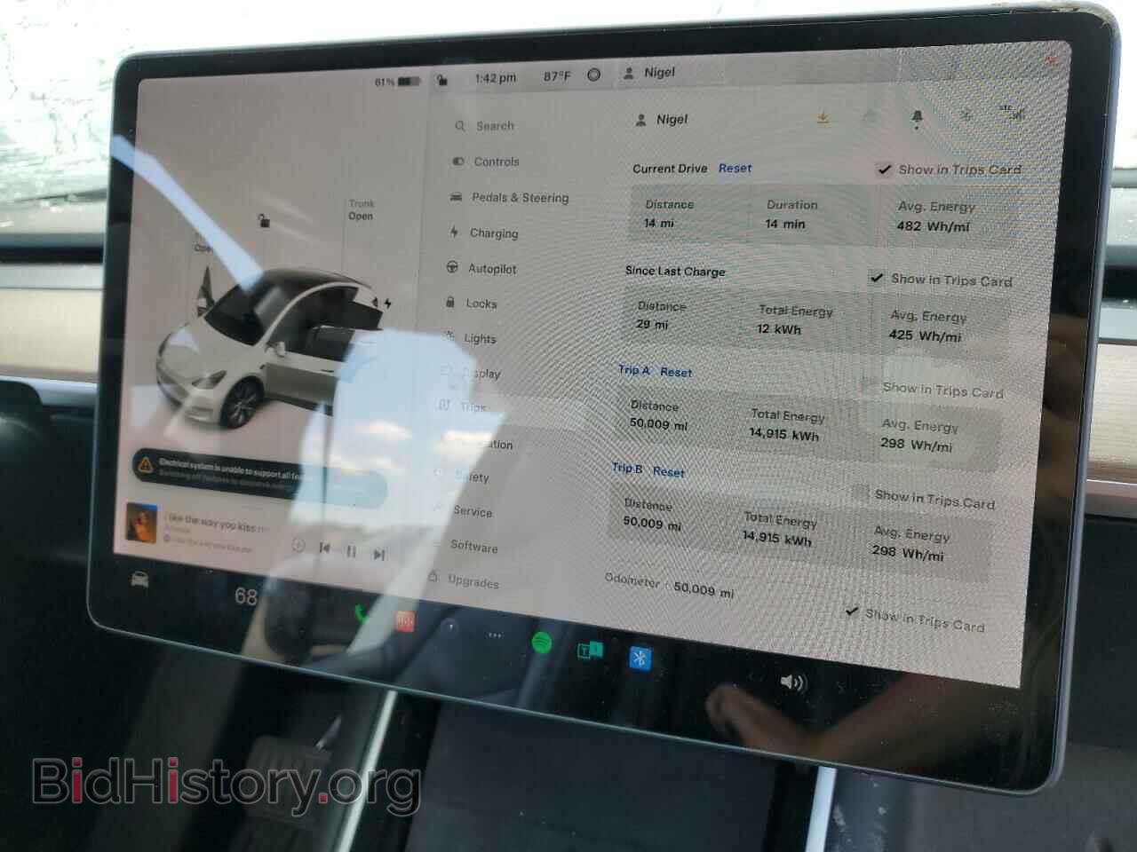 2020 TESLA MODEL Y - VIN: 5YJYGDEEXLF044183 - Photo 9