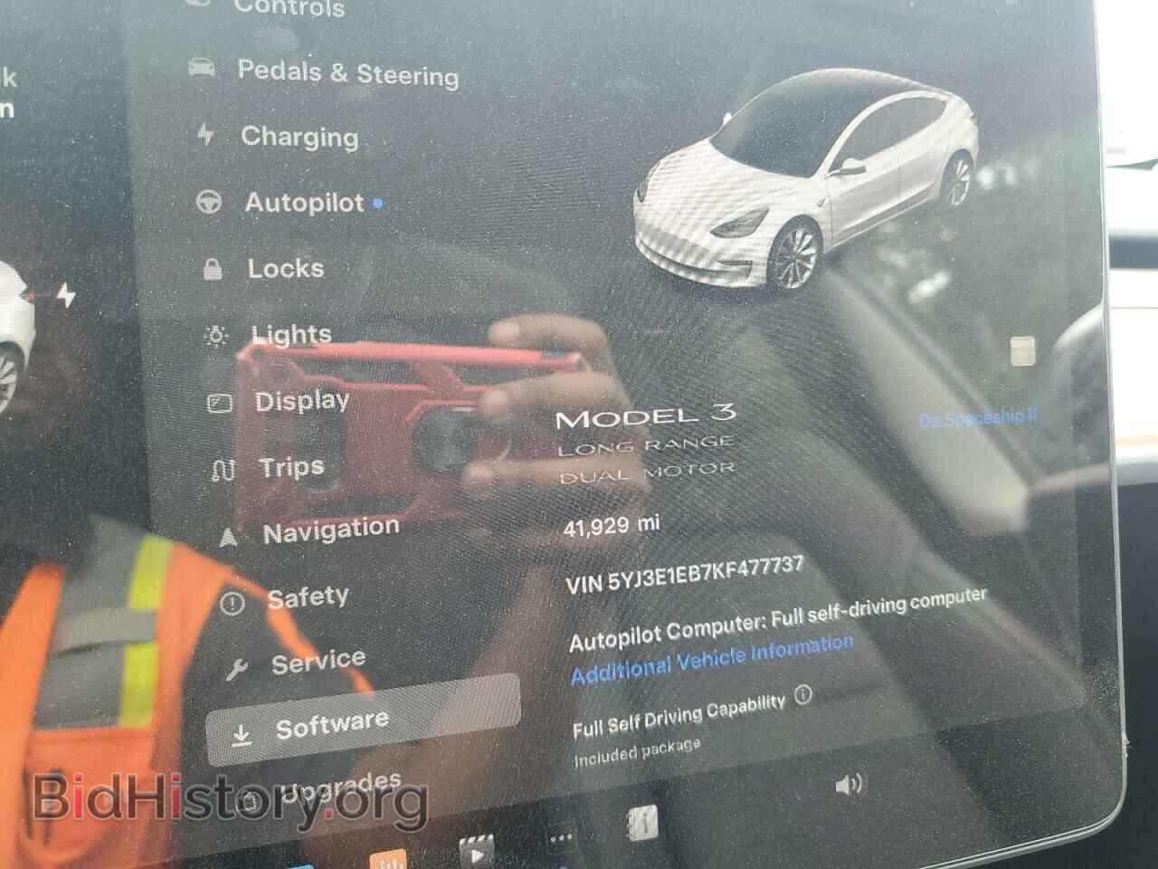 2019 TESLA MODEL 3 - VIN: 5YJ3E1EB7KF477737 - Фото 9