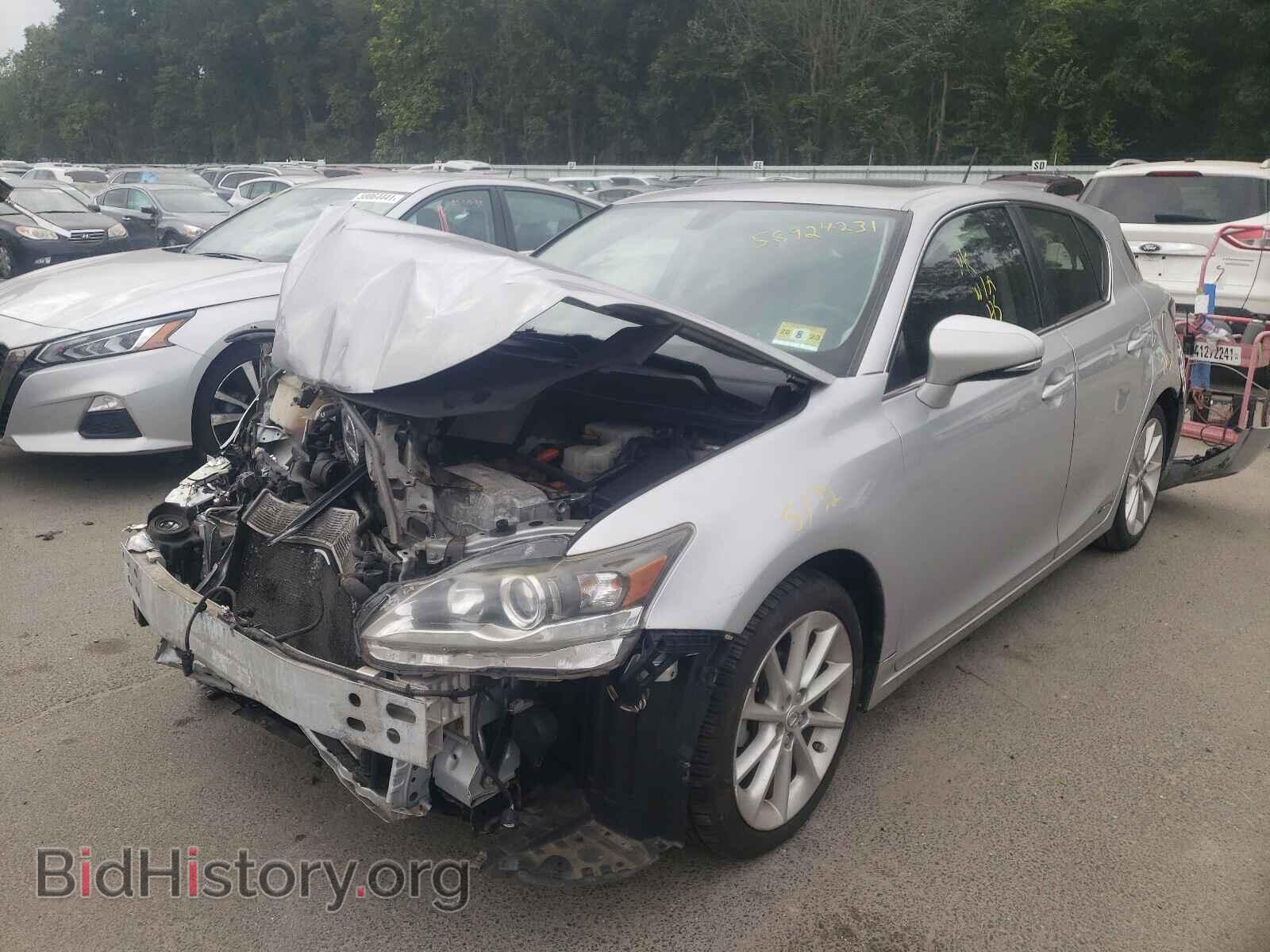 2012 LEXUS CT 200 - VIN: JTHKD5BH9C2049850 - Фото 2