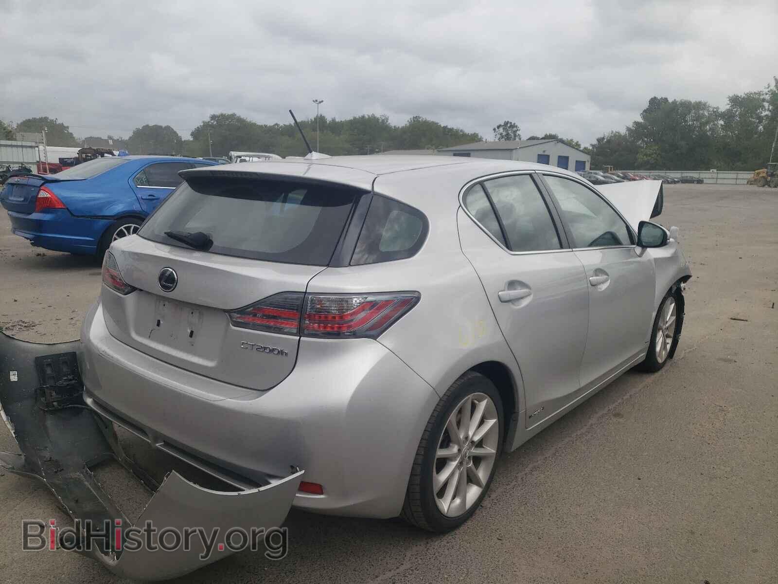 2012 LEXUS CT 200 - VIN: JTHKD5BH9C2049850 - Фото 4