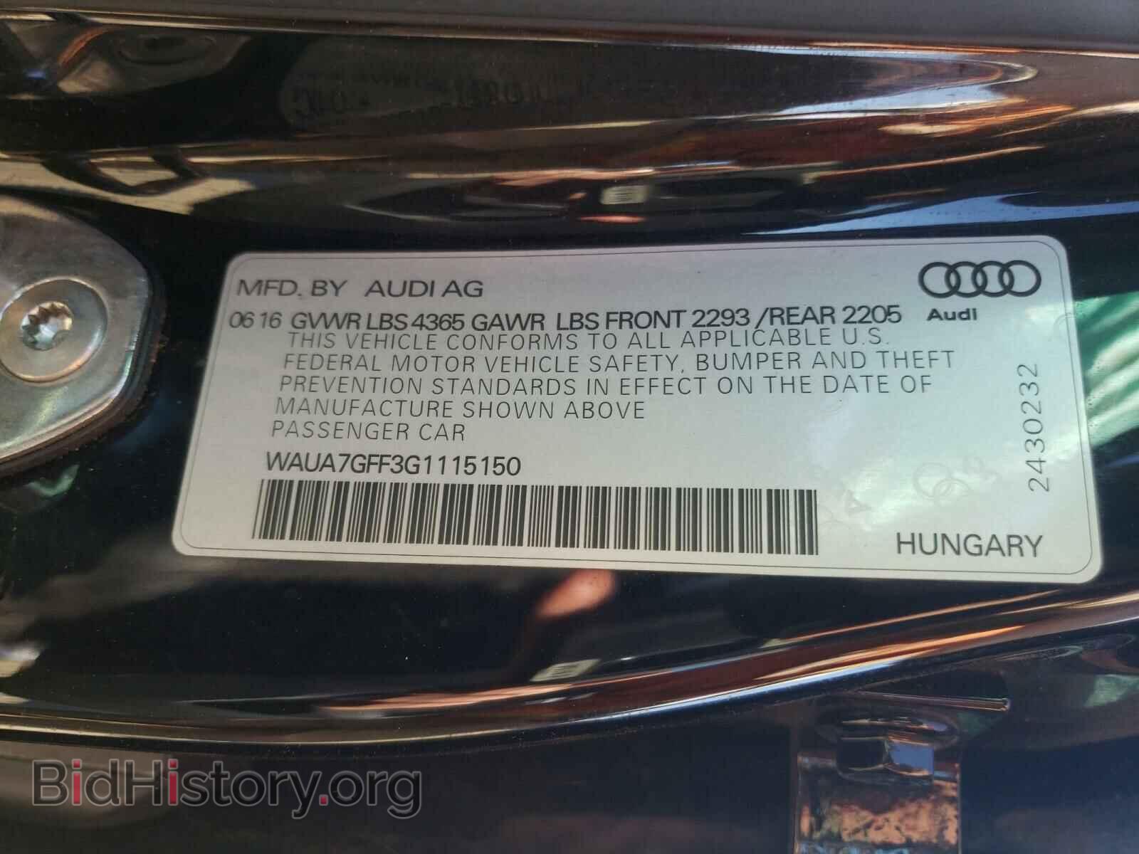 2016 AUDI A3 - VIN: WAUA7GFF3G1115150 - Photo 10