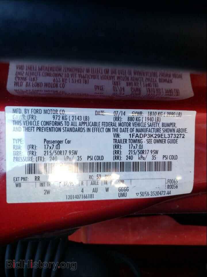 2014 FORD FOCUS - VIN: 1FADP3K29EL373272 - Photo 10