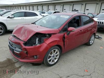 2015 Ford FIESTA SE, бордовый — VIN 3FADP4BJ4FM196918, Copart
