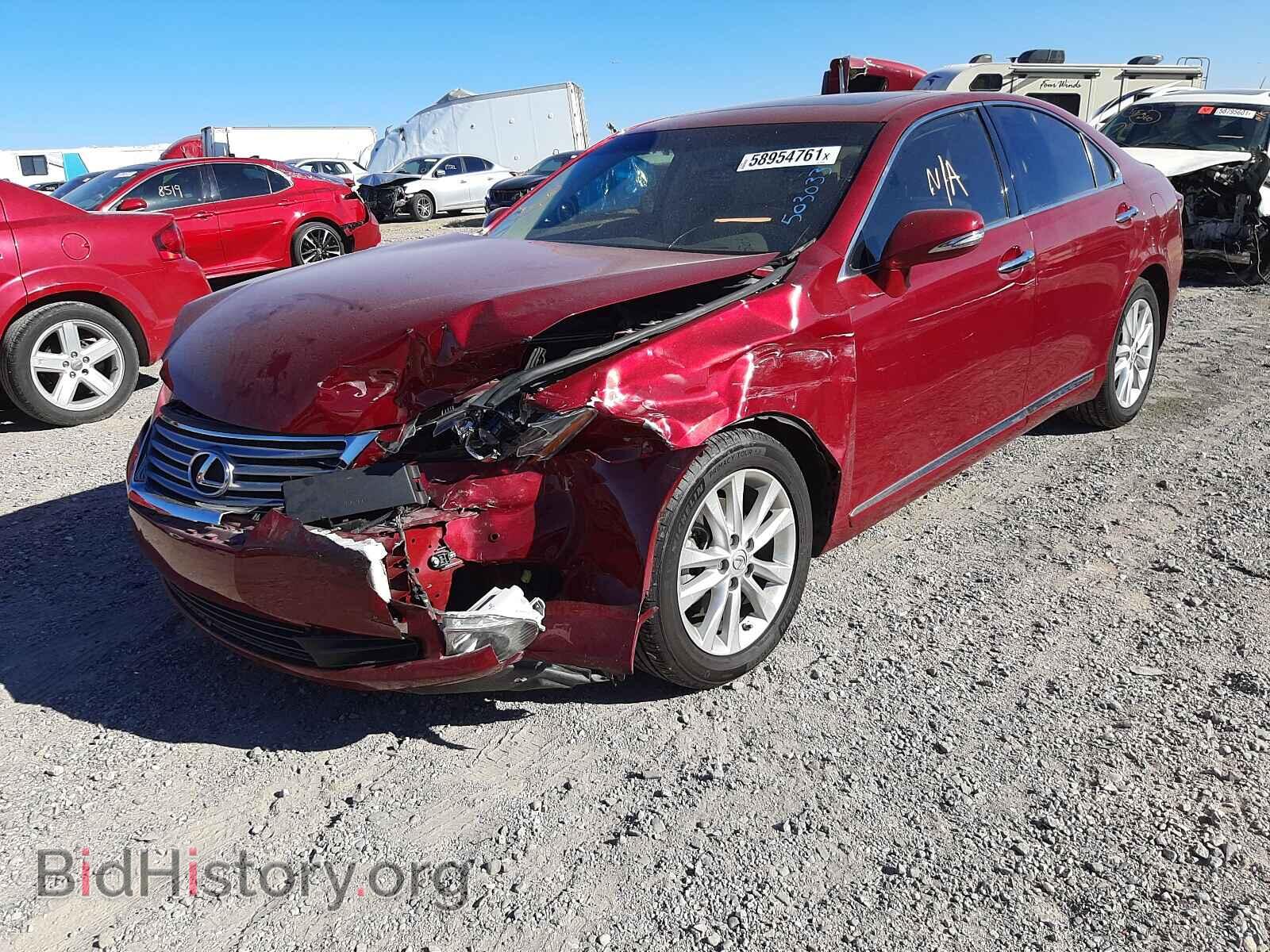 2012 LEXUS ES350 - VIN: JTHBK1EG0C2503033 - Фото 2