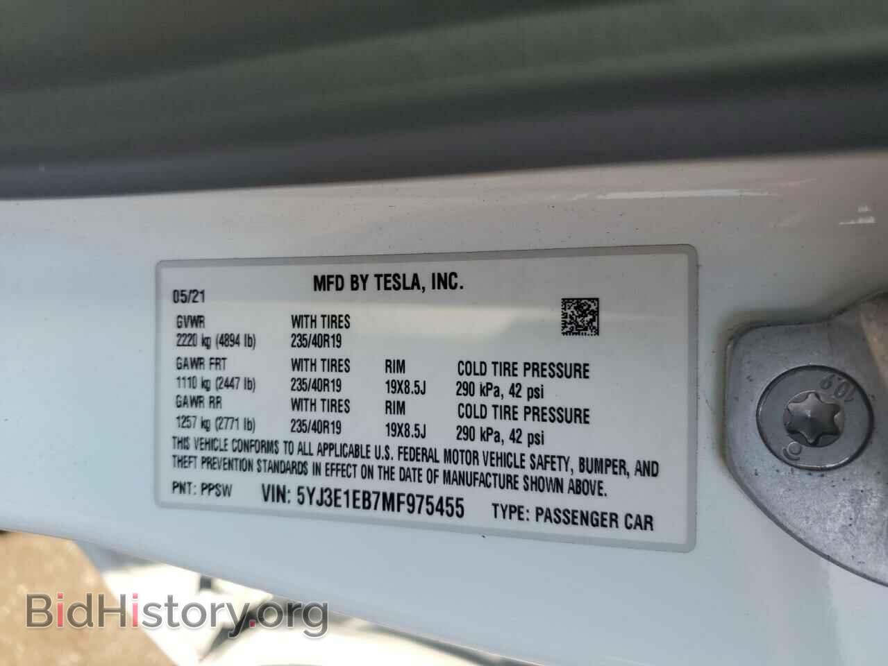 2021 TESLA MODEL 3 - VIN: 5YJ3E1EB7MF975455 - Photo 12