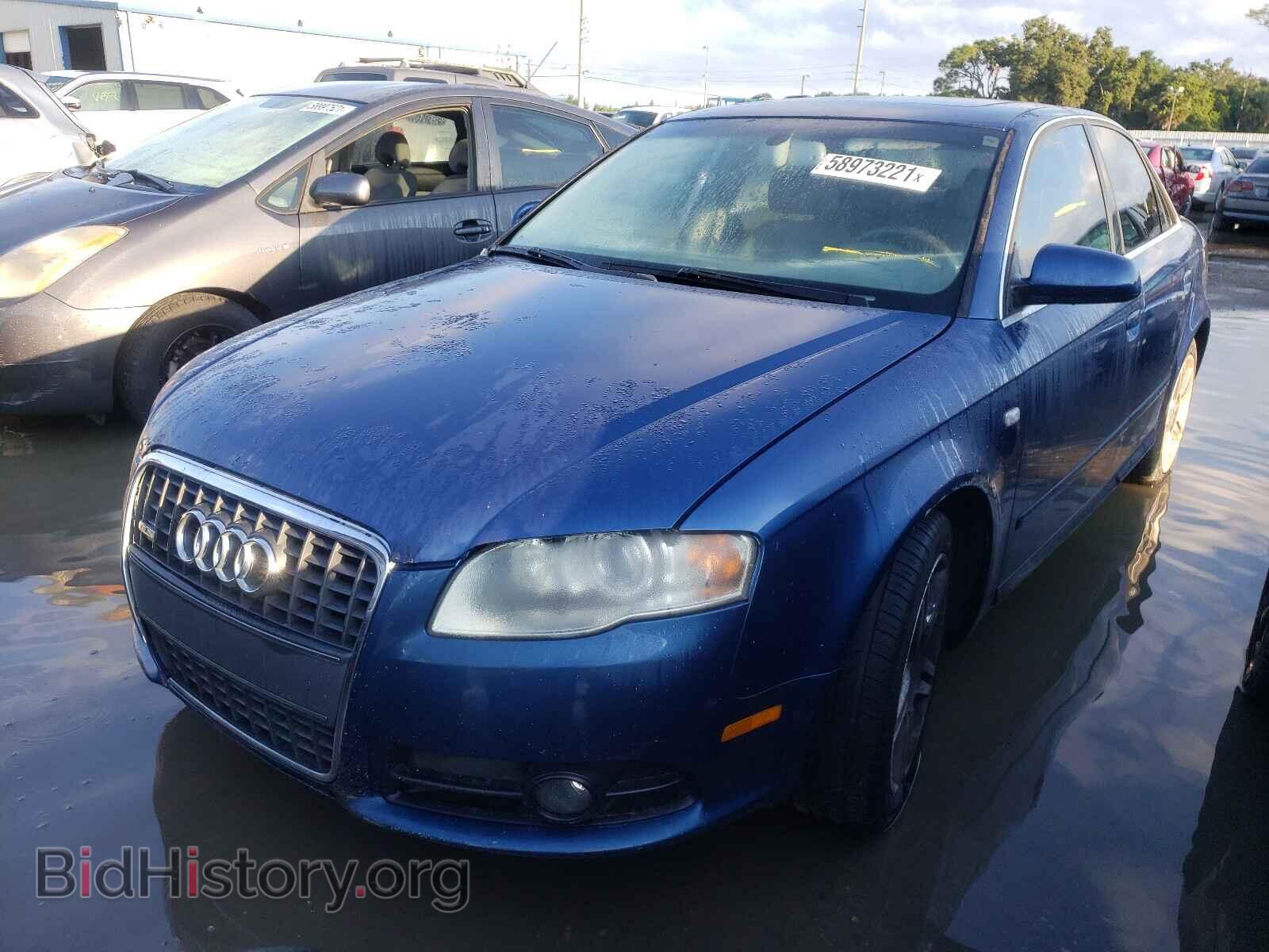2008 AUDI A4 - VIN: WAUAF78E58A040296 - Фото 2