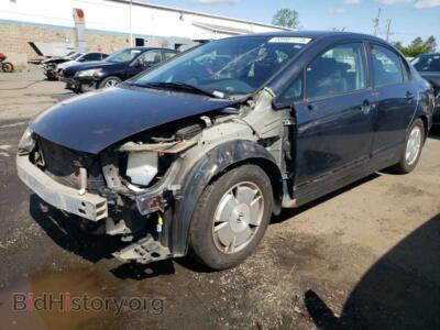 2008 Honda CIVIC Hybrid, синий — VIN JHMFA36288S011683, Copart