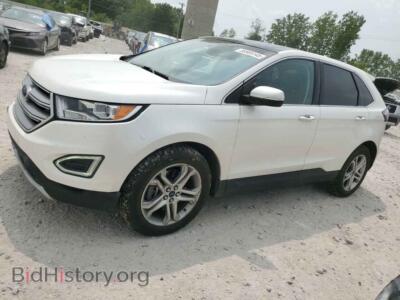 2015 Ford EDGE Titanium, белый — VIN 2FMTK4K92FBB12148, Copart