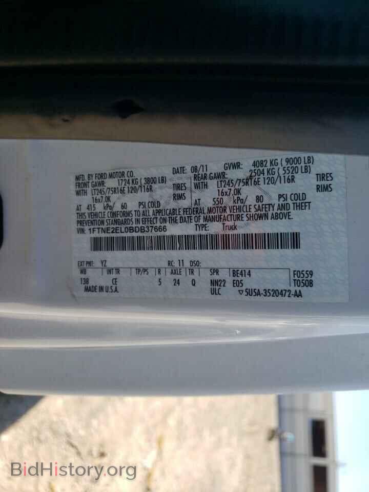 2011 FORD ECONOLINE - VIN: 1FTNE2EL0BDB37666 - Photo 10