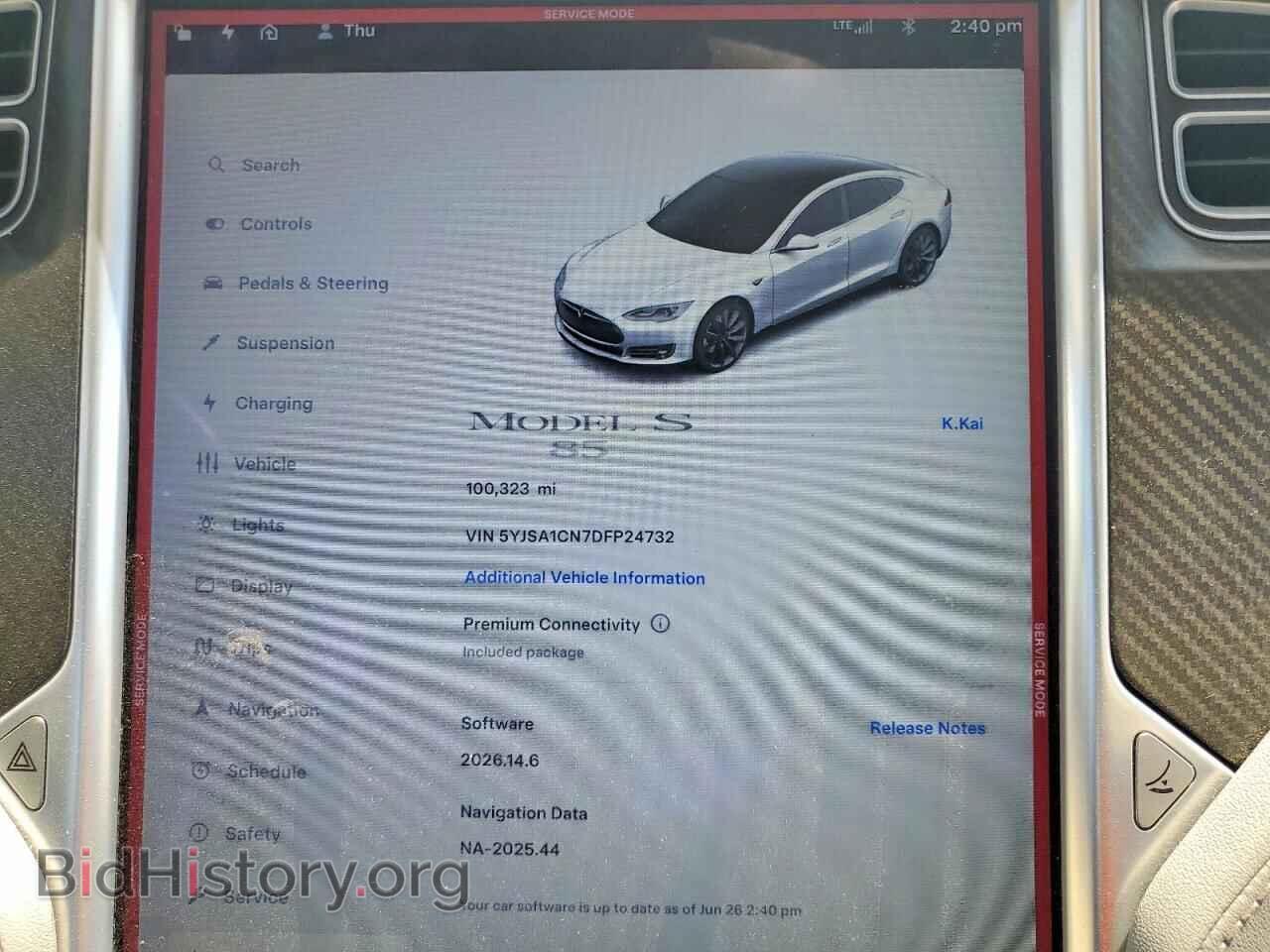 2013 TESLA MODEL S - VIN: 5YJSA1CN7DFP24732 - Photo 9