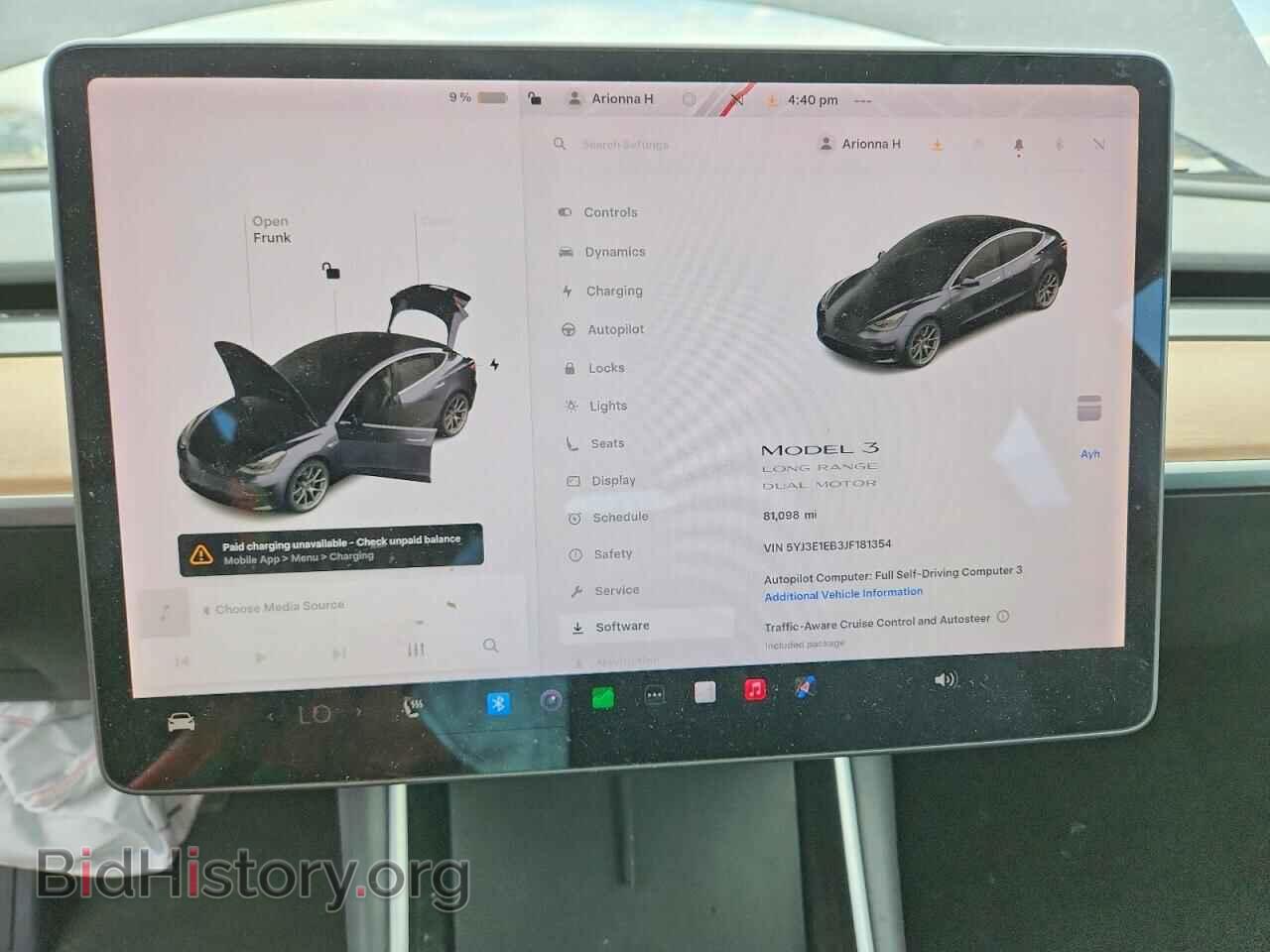 2018 TESLA MODEL 3 - VIN: 5YJ3E1EB3JF181354 - Photo 9