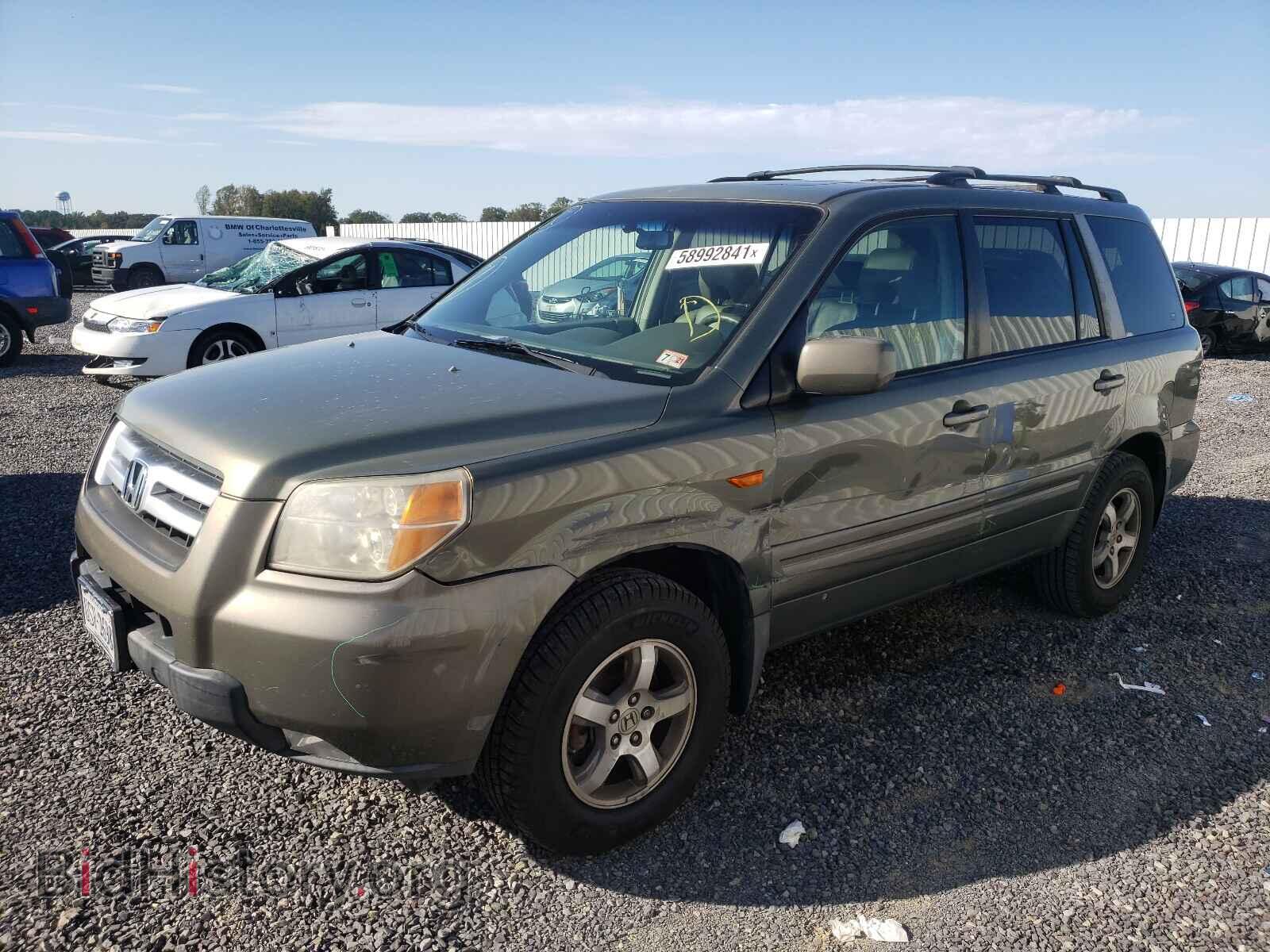 2007 HONDA PILOT - VIN: 5FNYF287X7B034182 - Фото 2