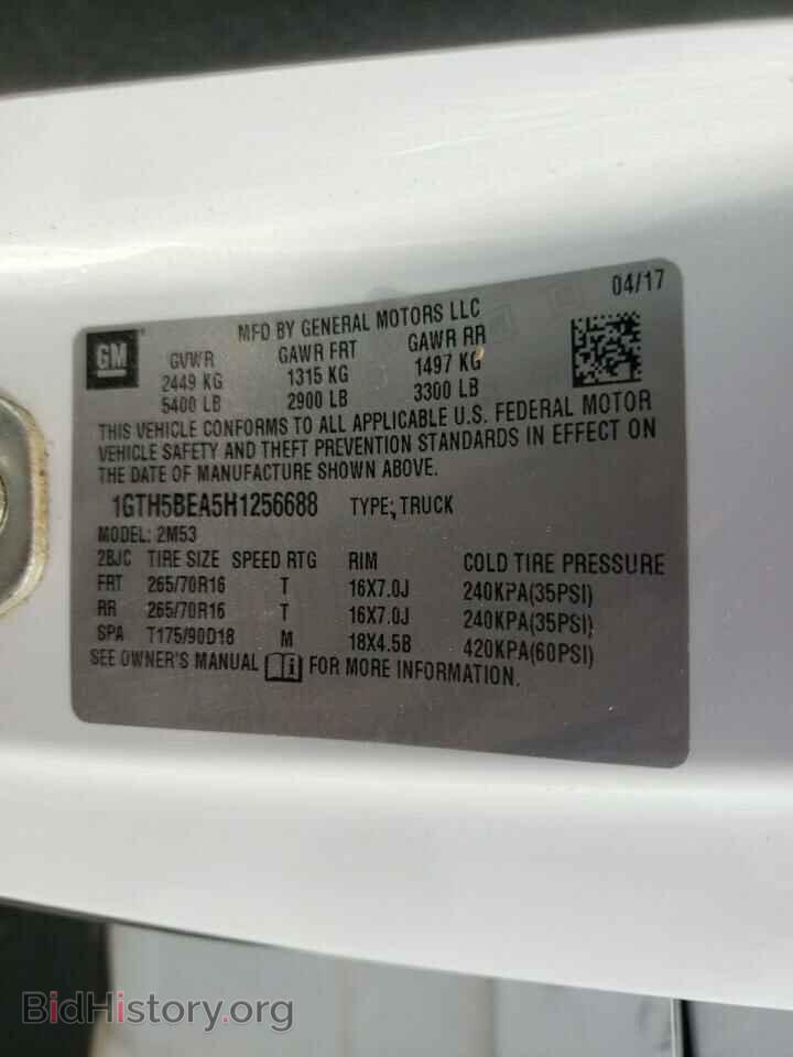 2017 GMC CANYON - VIN: 1GTH5BEA5H1256688 - Фото 10