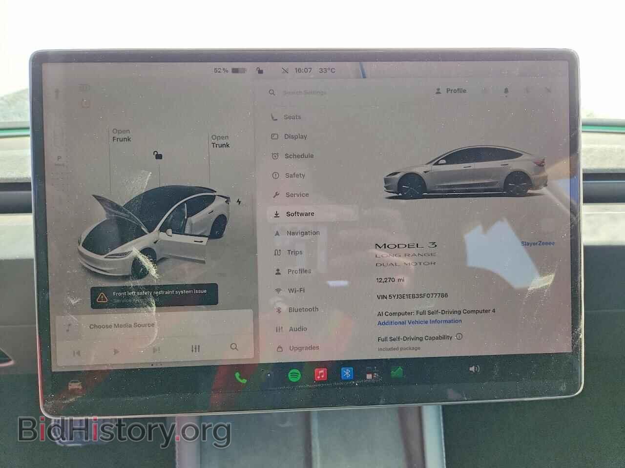 2025 TESLA MODEL 3 - VIN: 5YJ3E1EB3SF077786 - Photo 9