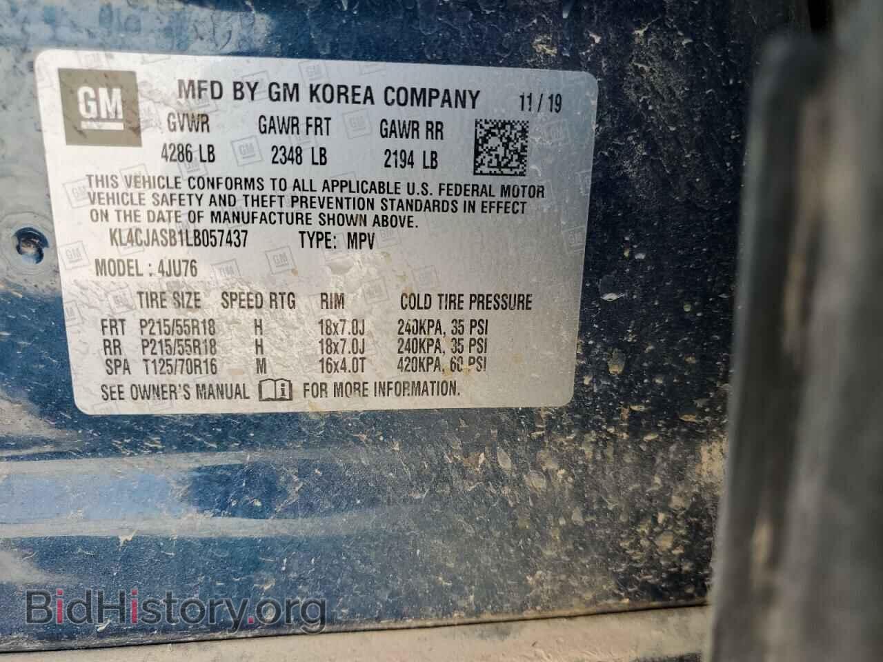 2020 BUICK ENCORE - VIN: KL4CJASB1LB057437 - Photo 10