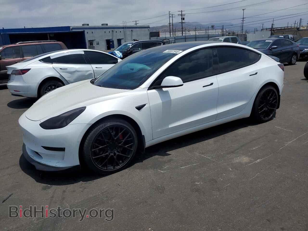 Photo 5YJ3E1EB2MF044720 - TESLA MODEL 3 2021