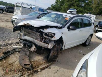 2011 Dodge CALIBER Heat, white — VIN 1B3CB5HA8BD295637, Copart