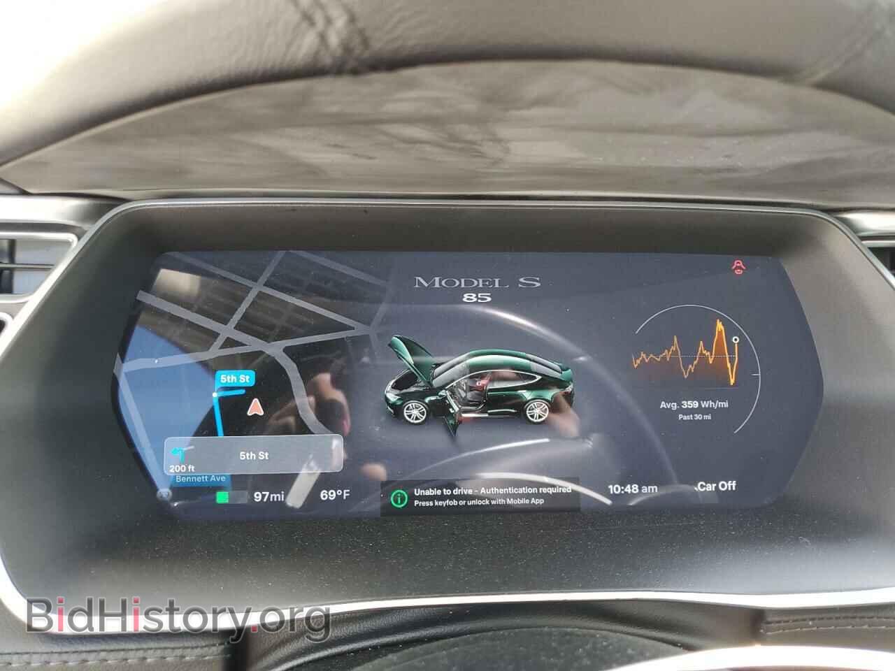 2014 TESLA MODEL S - VIN: 5YJSA1H16EFP54084 - Фото 9