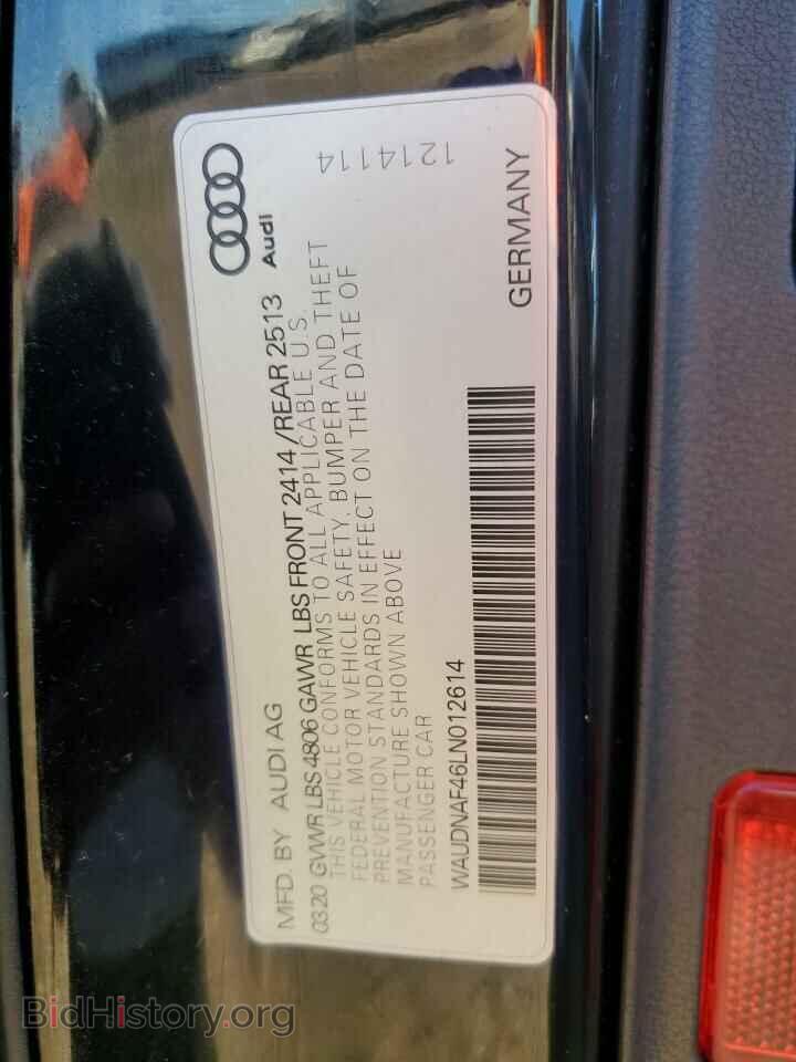 2020 AUDI A4 - VIN: WAUDNAF46LN012614 - Фото 12