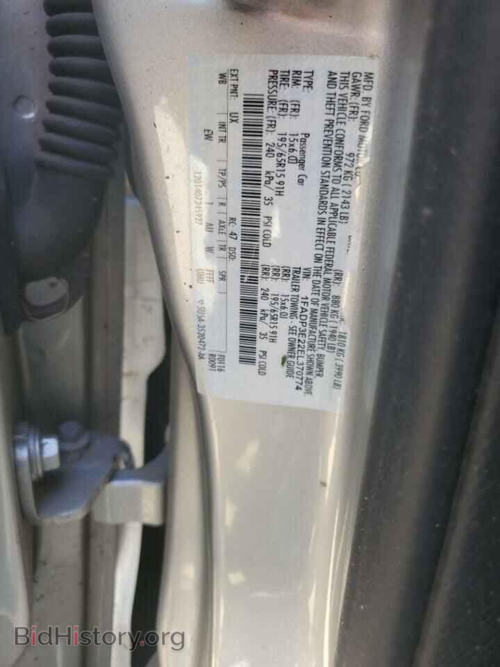 2014 FORD FOCUS - VIN: 1FADP3E22EL370774 - Фото 12