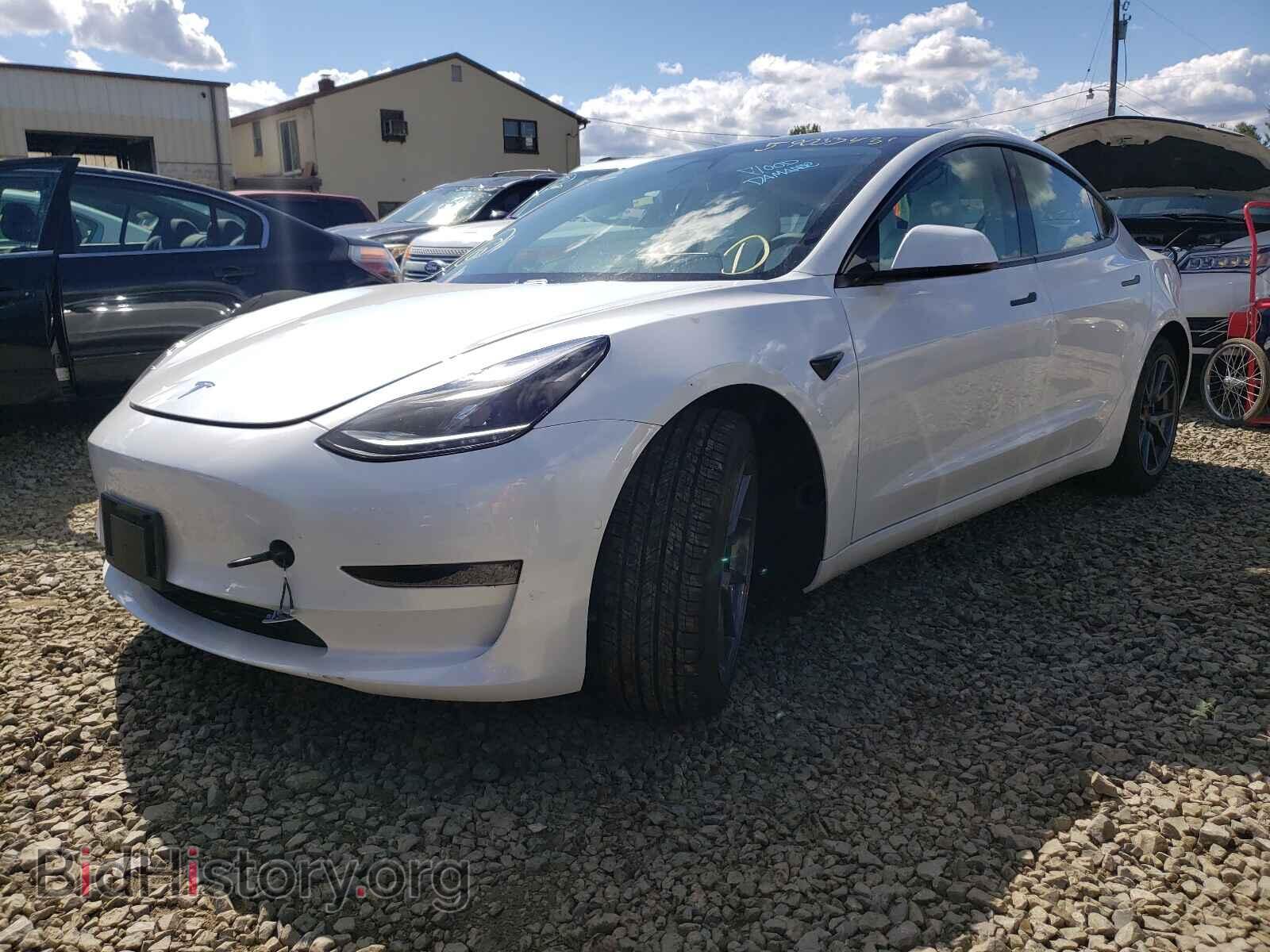 2021 TESLA MODEL 3 - VIN: 5YJ3E1EB1MF975872 - Фото 2