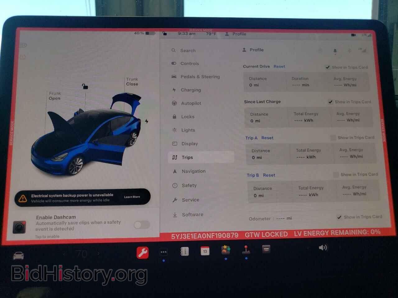 2022 TESLA MODEL 3 - VIN: 5YJ3E1EA0NF190879 - Photo 9