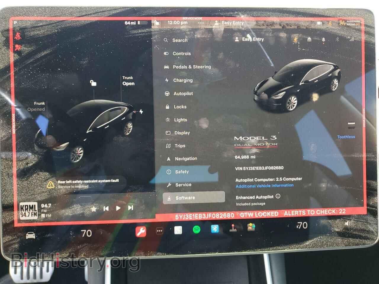 2018 TESLA MODEL 3 - VIN: 5YJ3E1EB3JF082680 - Photo 9