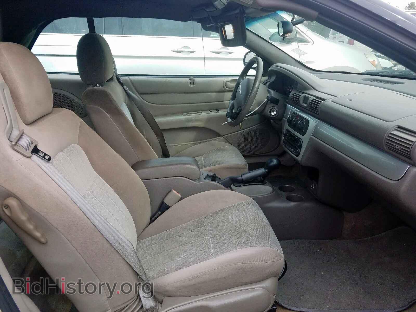 2005 CHRYSLER SEBRING - VIN: 1C3EL55R65N603065 - Фото 5