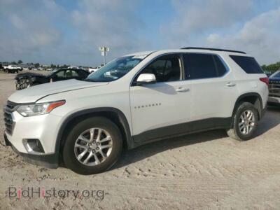 2019 Chevrolet TRAVERSE Traverse L, white — VIN 1GNERHKW1KJ185773, Copart