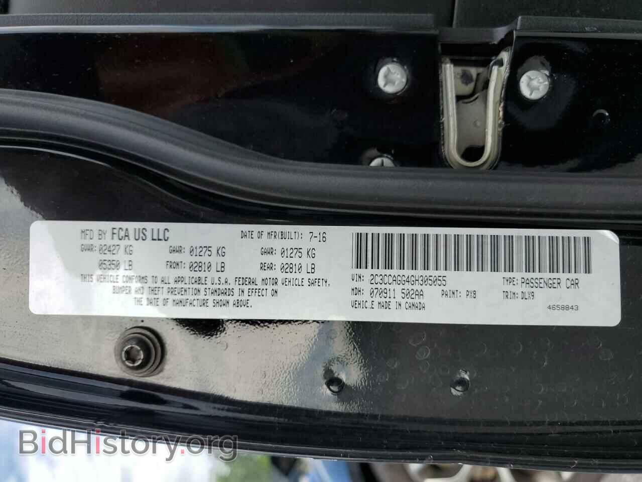 2016 CHRYSLER 300 - VIN: 2C3CCAGG4GH305055 - Фото 12