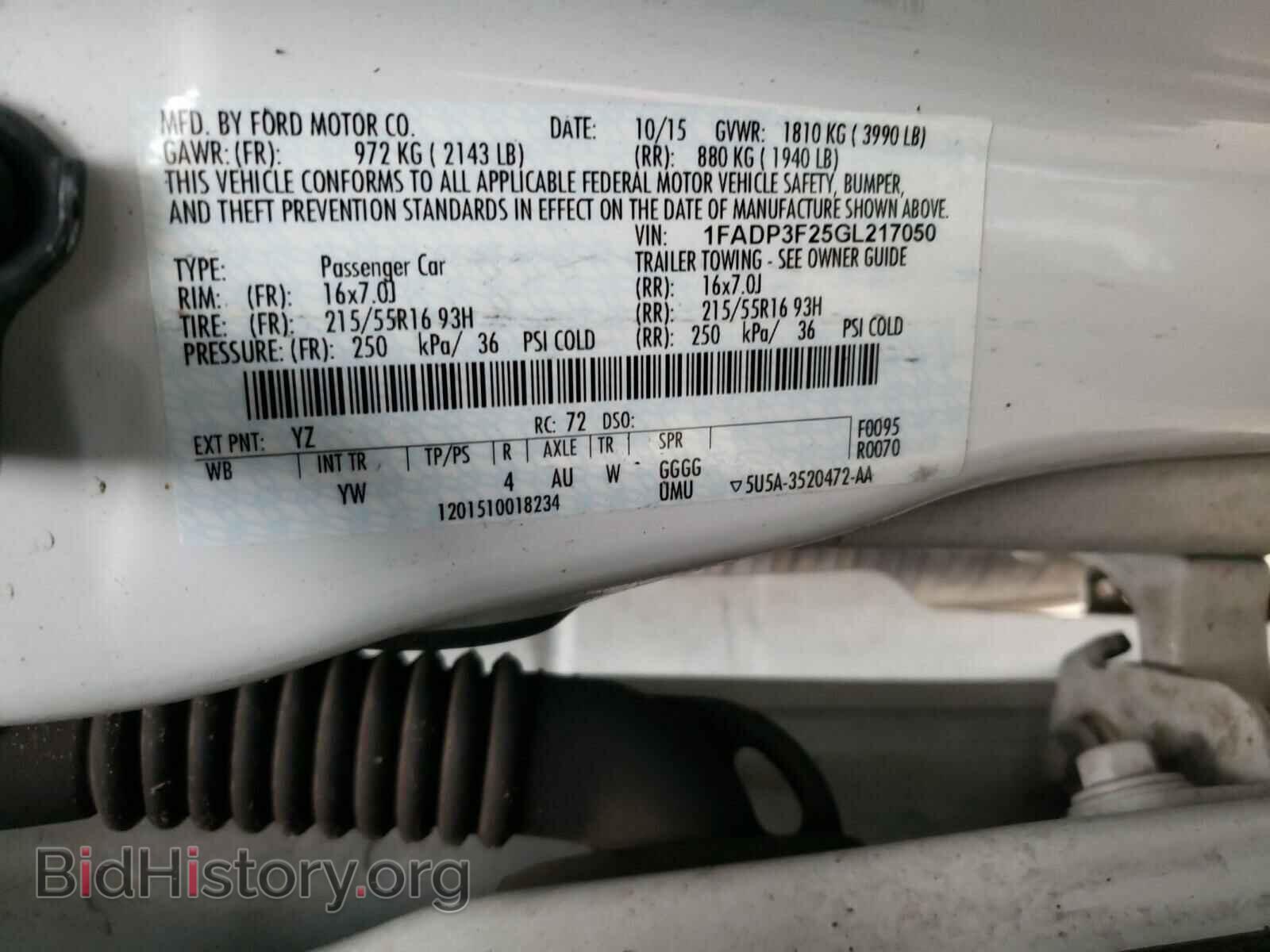 2016 FORD FOCUS - VIN: 1FADP3F25GL217050 - Photo 10