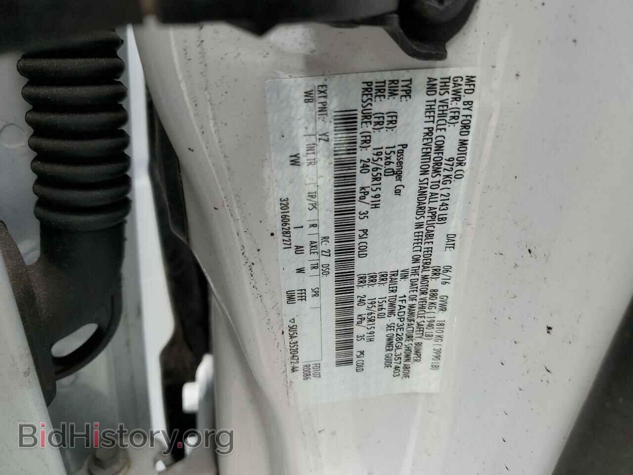 2016 FORD FOCUS - VIN: 1FADP3E28GL357403 - Фото 13