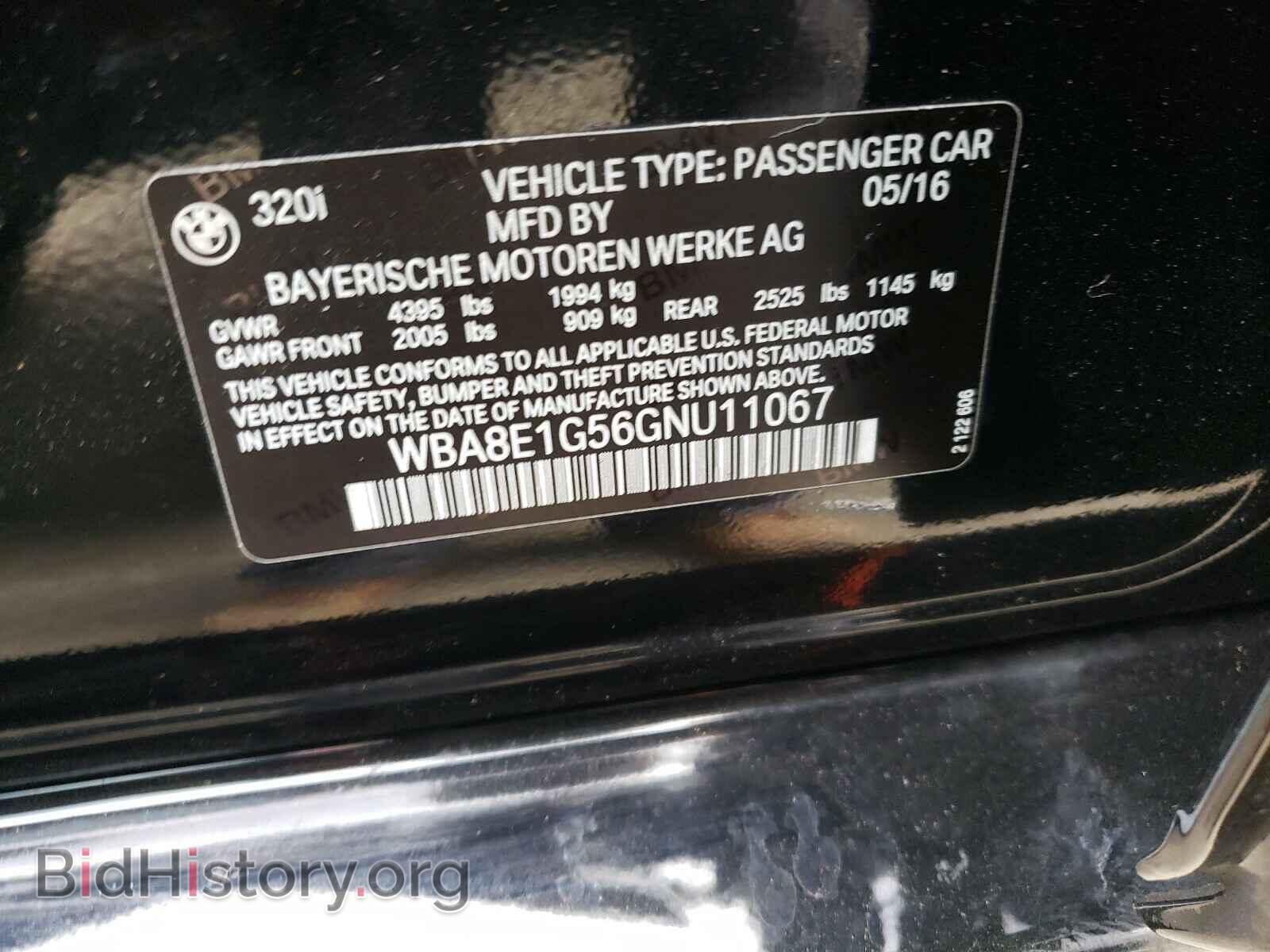 2016 BMW 3 SERIES - VIN: WBA8E1G56GNU11067 - Фото 10