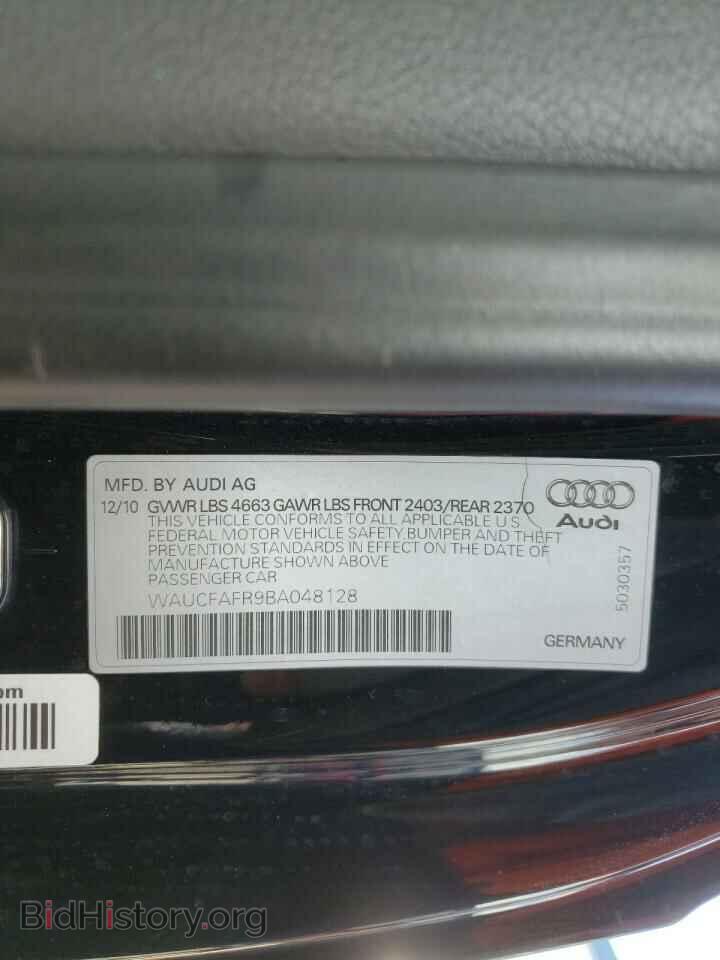 2011 AUDI A5 - VIN: WAUCFAFR9BA048128 - Фото 10