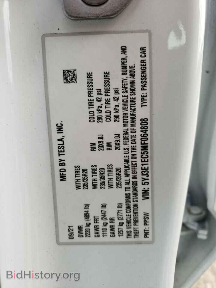 2021 TESLA MODEL 3 - VIN: 5YJ3E1EC5MF064808 - Photo 12