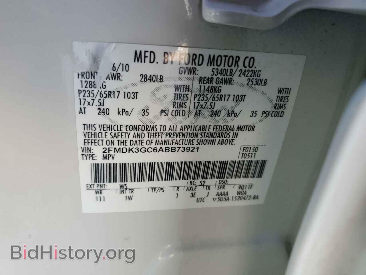 2010 FORD EDGE - VIN: 2FMDK3GC6ABB73921 - Photo 14