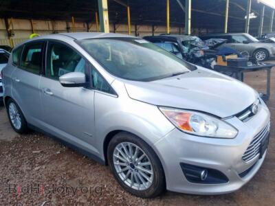 2013 Ford CMAX C-Max SEL, серебристый — VIN 1FADP5BUXDL539228, Copart