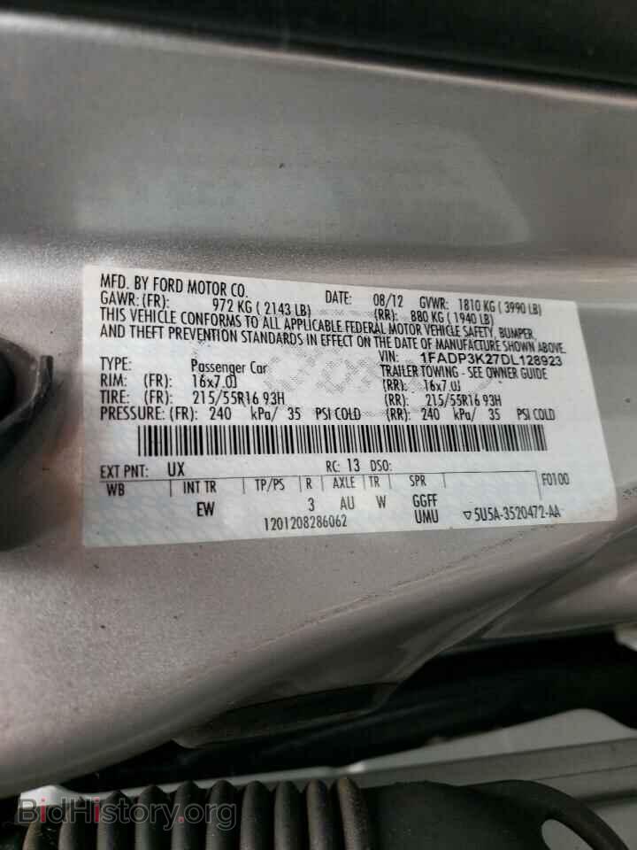 2013 FORD FOCUS - VIN: 1FADP3K27DL128923 - Photo 10