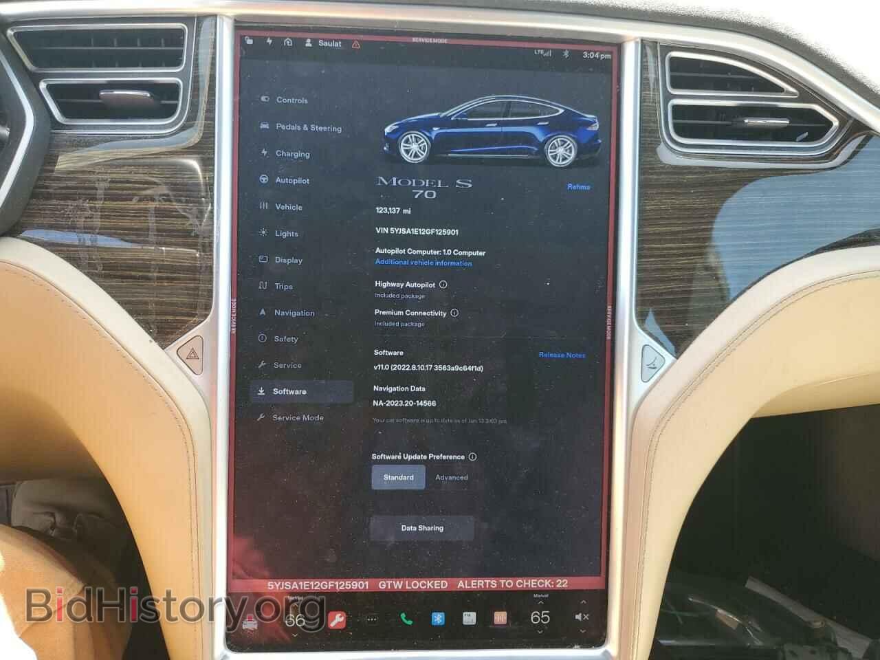 2016 TESLA MODEL S - VIN: 5YJSA1E12GF125901 - Фото 9