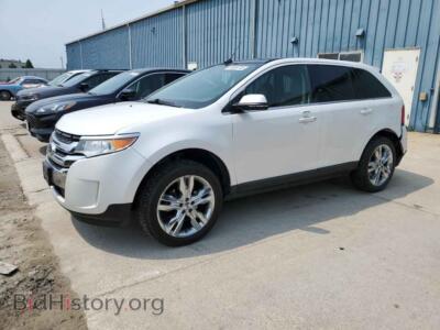 2014 Ford EDGE Limited, белый — VIN 2FMDK4KC6EBA99208, Copart