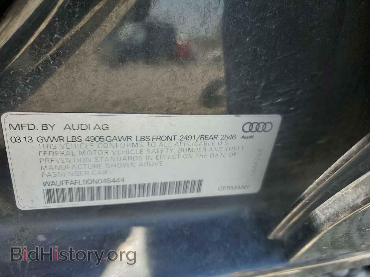 2013 AUDI A4 - VIN: WAUFFAFL9DN045444 - Photo 12